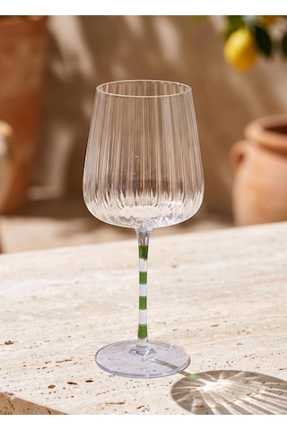 The Mia Şarap Kadehi Mor Yeşil 500 Ml Çok Renkli