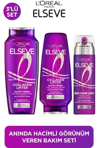 L'Oreal Paris Elseve Collagen Lifter Kolajen Peptitleri İçeren Hacim Veren Bakım Seti