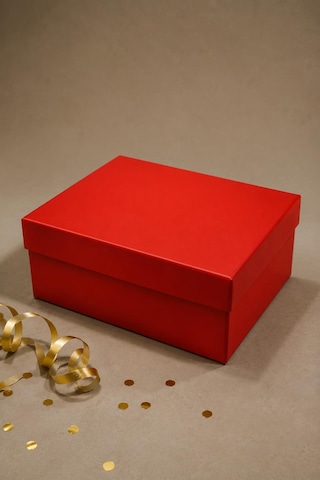 Kolix Kırmızı Hediye Kutusu 25x19x8 Cm Premium Kapaklı Hediye Ambalaj Kutusu