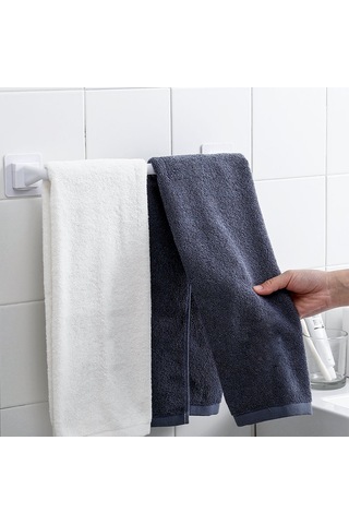 Honmex Küçük Siyah 2630 Deliksiz Duvar Kurulu Mutfak Banyo Havlu Mendil Tencere Kapak Depolama Rafı Diğer