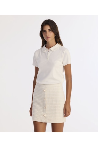 Yargıcı A Form Normal Bel Etek 25kket4026x 037 Ekru