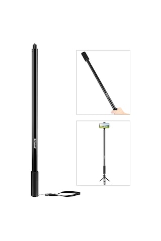 Insta360 One Rs / X2 / X3 / X4 Siyah İçin Puluz 3m Metal Selfie Stick Monopod Diğer