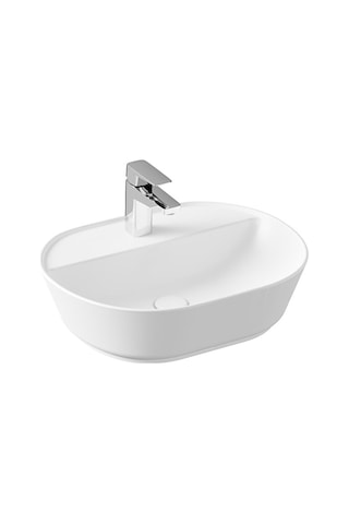VitrA Geo 7428B001-0041 Oval Çanak Lavabo. 55 CM. Mat Beyaz