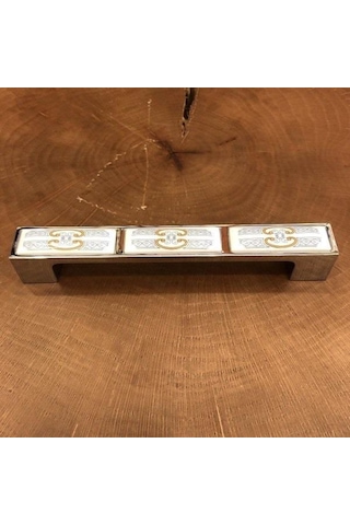 Gürçayhırdavat Anemon Porselen Kulp 160Mm Krom