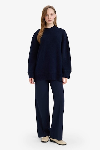 Defacto Loose Fit Bisiklet Yaka Triko Kazak Tunik G7239ax25cwnv207 Lacivert-nv207