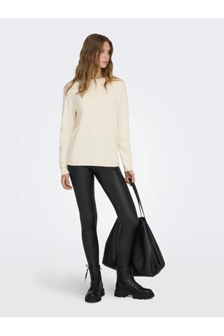 Only Onlrıca L/s Pullover Knt Noos Kadın Kazak 15204279 Ekru