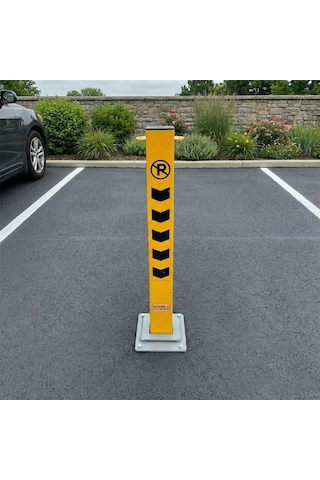 Kilitli Otopark Direği 75 Cm, Kızaklı Park Bariyeri-4010