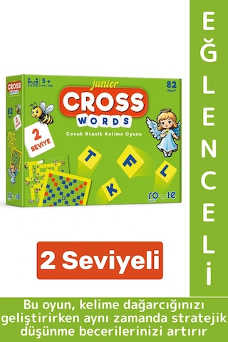 Eğlenceli Görsel Algı Düşünce Beceri Zihinsel Gelişim Okul Ev Aile Çocuk Eğitici Çapraz Kelime Oyunu