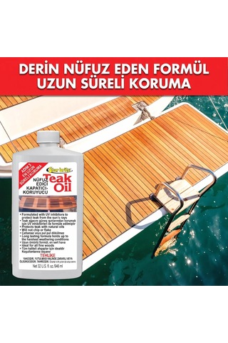Starbrite - Klasik Tik Yağı - 3. Adım 946 Ml : Ahşaplarınız İçin Su Geçirmez Kalkan, Güneşe Ve Zorlu Hava Koşullarına Karşı Uzun Ömürlü Koruma