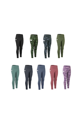 Geeroyoo Yoga Pantolonu: Yüksek Bel, Çift Cep, Esnek Ve Nefes Alabilen Spor Kıyafeti, Pembe Xl Boy Pembe