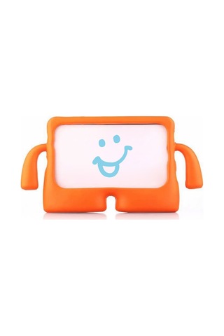 Caseonn Samsung Galaxy Uyumlu Tab S6 Lite P610 / Tab S6 T860 Kılıf Tutma Kollu Silikon Turuncu Diğer