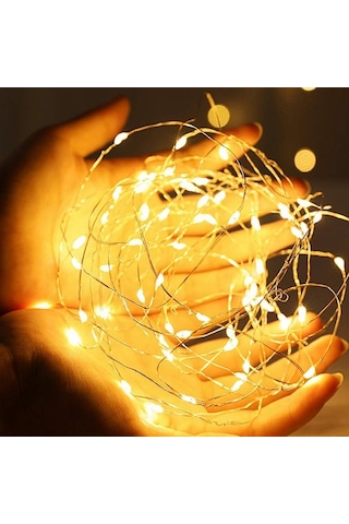 50 Adet Yüksek Kalite 3 Metre Pilli Gün Işığı Led Işık Hızlı Yavaş Sabit Pil Dahil Peri Led Işık