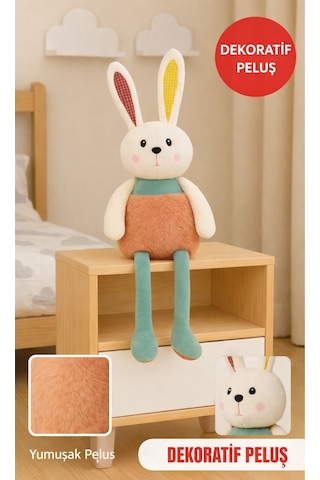 40 Cm Uzun Bacaklı Tavşan Peluş Oyuncak Yumuşak Peluş, Dekor Ve Uyku Arkadaşı Diğer