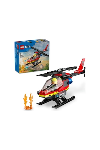 LEGO® City İtfaiye Kurtarma Helikopteri 60411 5+ Yaratıcı Oyuncak Yapım Seti - 85 Parça
