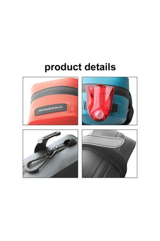 Rhinowalk Bisiklet Sele Çantası Hafif Ve Su Geçirmez Bisiklet Sele Çantası Koltuk Altında Paketi Dağ Yol Bisikleti İçin Bisiklet Alet Çantası Turuncu