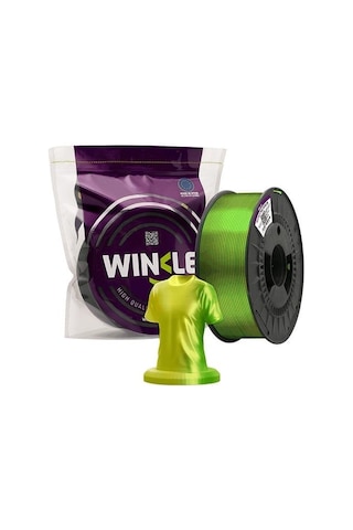Winkle Pla Silk Multicolor Filament Yellow-green 1.75mm 1 Kg