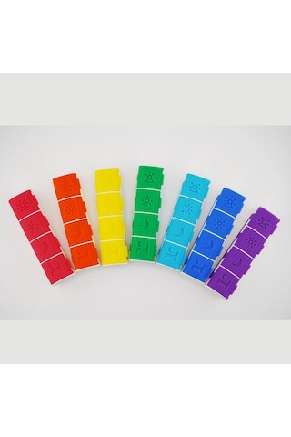 4 Bölmeli İlaç Kutusu Magnet Özellikli Yeşil