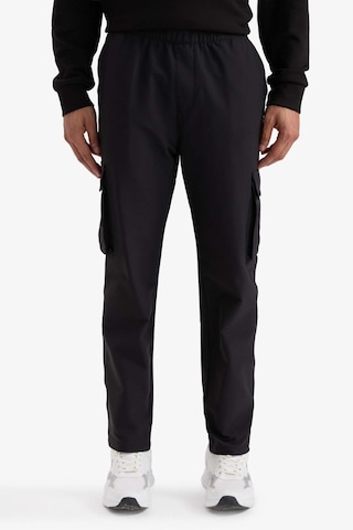 Defacto Defactofit Standart Fit Kargo Cepli Standart Paça Dokuma Sporcu Jogger F2308ax25wnbk81 Siyah