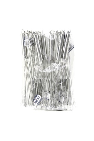 Diyarı Fırsat 8 Boncuk Uçlu Yumurta Çırpıcı Krom Saplı Metal 18 Cm 12'li Paket