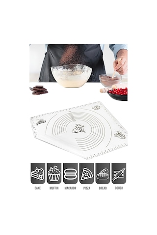 Hamur Matı Açma Silikon Silpat Hamur Açma Silikon Pasta Fırın Ha