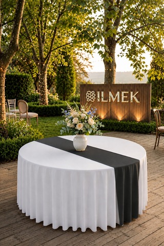 Dertsiz Runner Ütü İstemez, Leke Tutmaz Düğün, Davet, Organizasyon, Otel, Restoranlar Ve Ev İçin Siyah Siyah Dertsiz Runner Ütü İstemez, Leke Tutmaz Düğün, Davet, Organizasyon, Otel, Restoranlar Ve Ev İçin Siyah Siyah