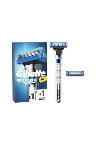 Gillette Mach3 Turbo 3d Erkek Tıraş Makinesi + 2 Bıçak, 1 Adet