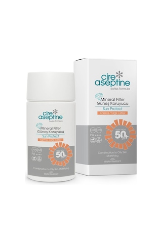 Mineral Filtreli Güneş Kremi Karma Ve Yağlı Ciltler 50 Spf 50 Ml