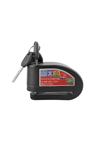 Alarm Disk Kilidi Motosiklet Kilidi, Hatırlatma Kablosu Ve Taşıma Kılıfı İle Disk Fren Kilidi 110db, Motosiklet Bi