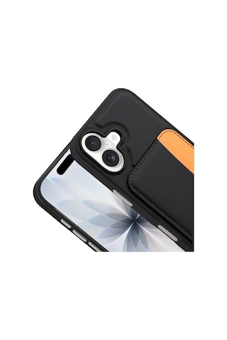 Apple Uyumlu iPhone 17 Kılıf Kartlıklı Kamera Yükseltili Silikon Ata Pro Tech Lacivert