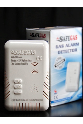 Safegas Sg-ex10 Gaz Alarm Cihazı Gaz Dedektörü