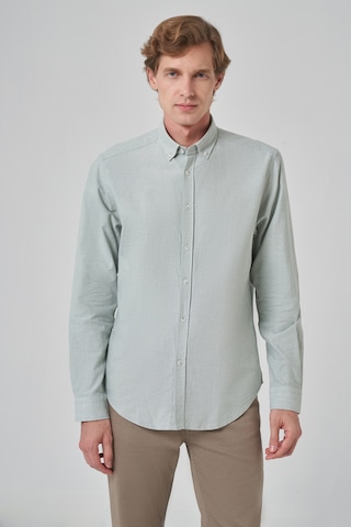 Morven Erkek Yeşil Pamuk Trend Dynamic Fit Gömlek 25ms004010700 Yeşil Yeşil