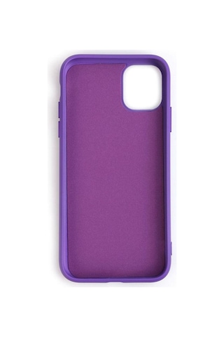 Apple Uyumlu iPhone 11 İle Cappy Silikon Kılıf Mor Mor
