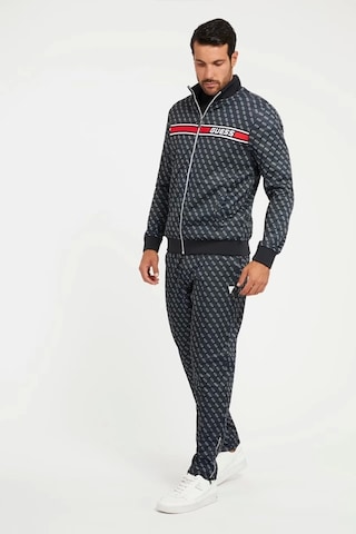 Guess Erkek Tamamı Logolu Jogger Pantolon Siyah