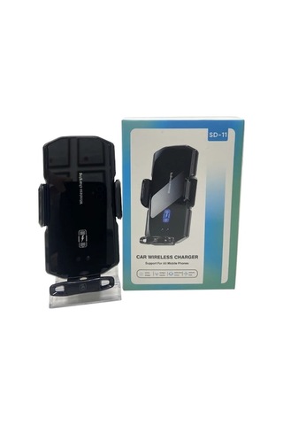 Createtech Manyetik Araç Telefonu Tutucu 66w Kablosuz Hızlı Şarj Kızılötesi Indüksiyon Araba Hava Black 2 - Güvenli Montajlı Kullanım -