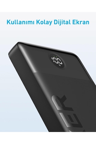 Anker 326 20000 mAh Taşınabilir Hızlı Şarj Powerbank Siyah