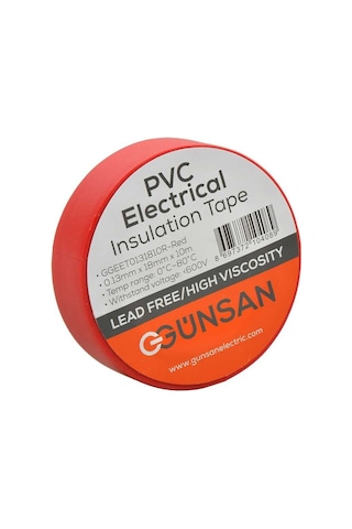 Valta 0.13mmx18mmx10m Elekrik İzolasyon Bandı Kırmızı