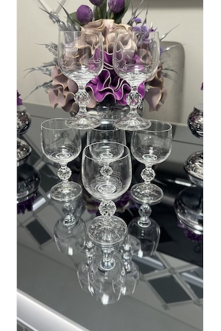 Kristal Kahve Yanı Su Bardağı 150 Ml Şeffaf