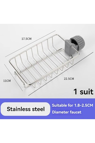 Konesam Mutfak Musluklu 201 Çelik Kurutma Rafı - Su Akışlı Tasarım, Gizli Kanca Ve Kolay Kurulum, 18-22mm Borulara Uygun Diğer