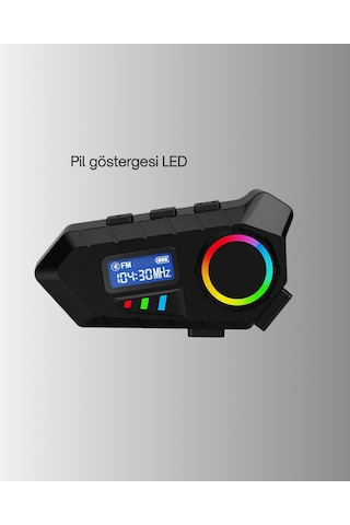 Kablosuz - 796 - Bluetooth İnterkom Ip65 Suya Dalı 40mm Hd Ses Ve 40 - Myceshop - Saat Pil