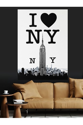 Ahşap Tablo I Love New York