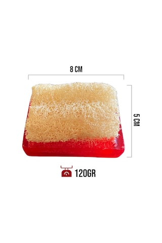 Heriya El Yapımı Kabak Lifli Gül Özlü Güzellik Sabunu 120 G