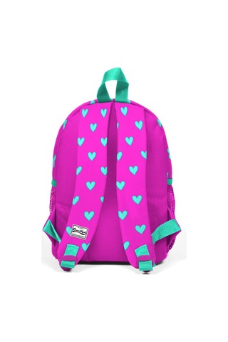 Coral High Kids Pembe Kalp Desenli İki Bölmeli Yuva Sırt Çantası