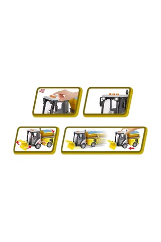 Pilli Sürtmeli Sesli Işıklı Yol Temizlik Aracı 20 Cm - Kar Temizleme Aracı