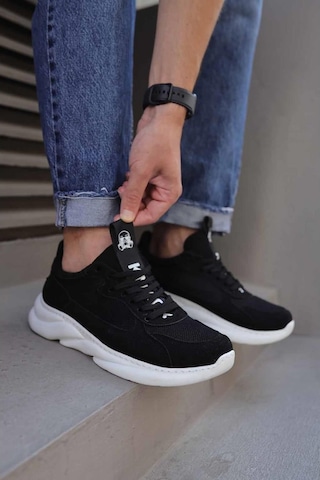 Knack Sneakers Ayakkabı 065 Siyah Süet (Beyaz Taban) (553565736)