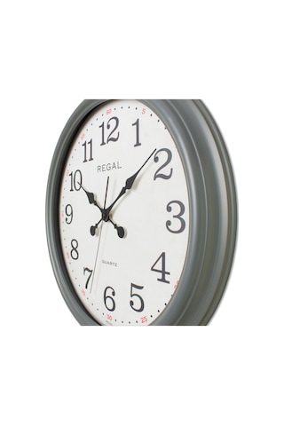 Regal 9108 D2 Gri Eskitme Büyük Boy Duvar Saati (455526303)
