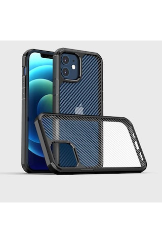 Apple Uyumlu iPhone 12 Mini Kılıf Zore Inoks Fiber Yüzey Tasarım Kılıf