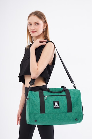Superbag Seyahat Spor Çantası Yeşil Kadın Erkek Unisex Yeşil - Siyah