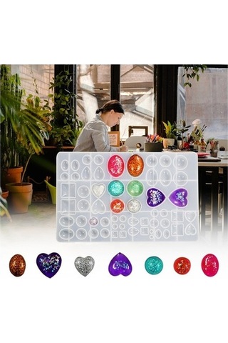 Ulzyvf Profesyonel Epoksi Kalıplar - Sabun Renkli Reçine Seti, Harf Ve Rakam Mum Kalıpları Çok Renkli