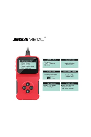"gelişmiş V309 Otomatik Obd2 Tarayıcı - Araba Hatası Kodu Okuma Ve Onarım İçin Elde Taşıma Aracı"