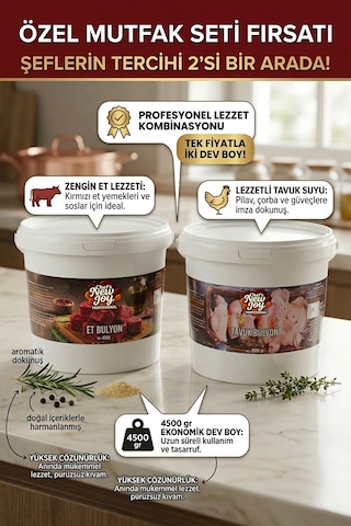 Bulyon Seti Et Bulyon + Tavuk Bulyon Efsane 2li Dev Paket 9kg